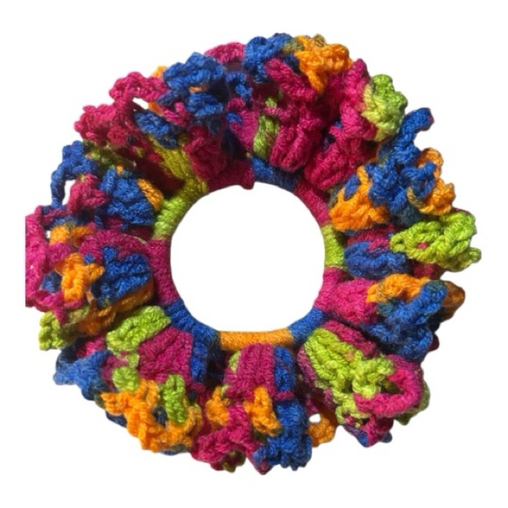 Hand Crafted Multicolor Kids Scrunchie